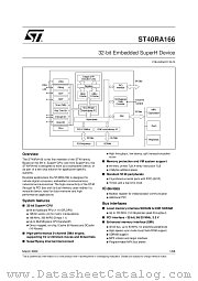 ST40RA166 datasheet pdf SGS Thomson Microelectronics