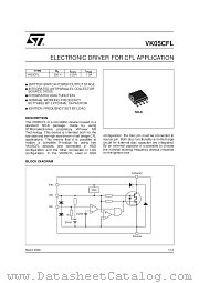 VK05CFL datasheet pdf SGS Thomson Microelectronics