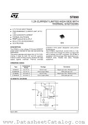 ST890CD datasheet pdf SGS Thomson Microelectronics