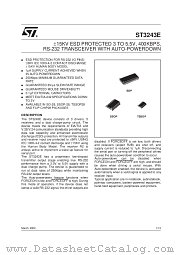 ST3243EBD datasheet pdf SGS Thomson Microelectronics