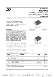 PD57070S datasheet pdf SGS Thomson Microelectronics