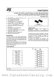 74ACT32701LBR datasheet pdf SGS Thomson Microelectronics