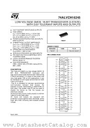74ALVCH16245T datasheet pdf SGS Thomson Microelectronics