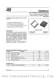 PD55003-01 datasheet pdf SGS Thomson Microelectronics