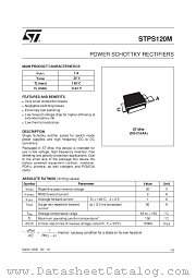 STPS120M datasheet pdf SGS Thomson Microelectronics