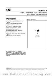 M25P10-A datasheet pdf SGS Thomson Microelectronics