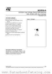 M25P05-AV datasheet pdf SGS Thomson Microelectronics