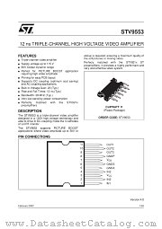 STV9553 datasheet pdf SGS Thomson Microelectronics