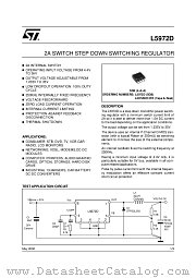 L5972D datasheet pdf SGS Thomson Microelectronics