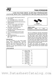 74ALVCH32245LBR datasheet pdf SGS Thomson Microelectronics