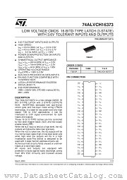 74ALVCH16373T datasheet pdf SGS Thomson Microelectronics