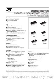 ST52T521 datasheet pdf SGS Thomson Microelectronics