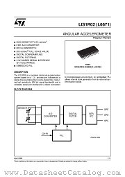LIS1R02 datasheet pdf SGS Thomson Microelectronics