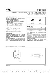 74LX1G32CTR datasheet pdf SGS Thomson Microelectronics