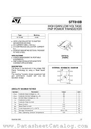 STT818B datasheet pdf SGS Thomson Microelectronics
