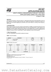 AN1487 datasheet pdf SGS Thomson Microelectronics