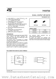 74V2T32CTR datasheet pdf SGS Thomson Microelectronics