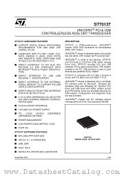 ST70137TQFP datasheet pdf SGS Thomson Microelectronics