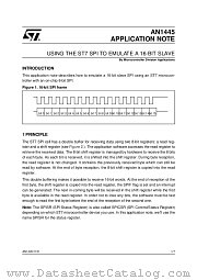 AN1445 datasheet pdf SGS Thomson Microelectronics