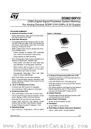 DSM2190F4V datasheet pdf SGS Thomson Microelectronics
