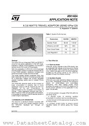 AN1484 datasheet pdf SGS Thomson Microelectronics