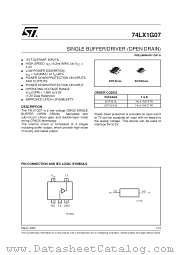 74LX1G07CTR datasheet pdf SGS Thomson Microelectronics
