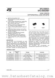 STLVDS31BTR datasheet pdf SGS Thomson Microelectronics