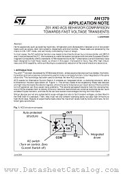 AN1379 datasheet pdf SGS Thomson Microelectronics
