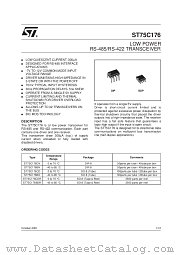 ST75C176CD datasheet pdf SGS Thomson Microelectronics