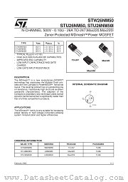 STU26NM50 datasheet pdf SGS Thomson Microelectronics