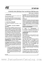 ST10F168-ERRATA-REV-BB datasheet pdf SGS Thomson Microelectronics