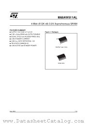 M68AW511AL datasheet pdf SGS Thomson Microelectronics