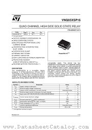 VNQ05XSP16 datasheet pdf SGS Thomson Microelectronics