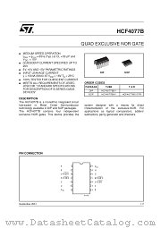 HCF4077BM1 datasheet pdf SGS Thomson Microelectronics