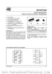 M74HCT368B1R datasheet pdf SGS Thomson Microelectronics