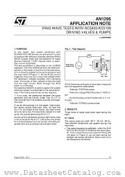 AN1296 datasheet pdf SGS Thomson Microelectronics
