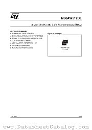 M68AW512DL datasheet pdf SGS Thomson Microelectronics
