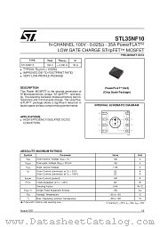STL35NF10 datasheet pdf SGS Thomson Microelectronics