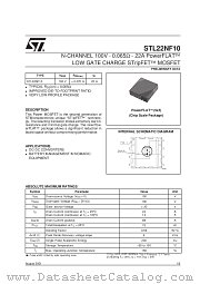 STL22NF10 datasheet pdf SGS Thomson Microelectronics