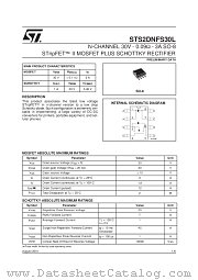 STS2DNFS30L datasheet pdf SGS Thomson Microelectronics