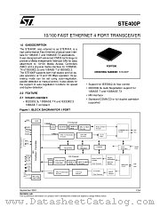 STE400P datasheet pdf SGS Thomson Microelectronics