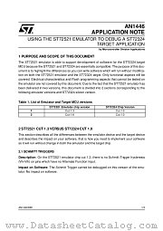 AN1446 datasheet pdf SGS Thomson Microelectronics