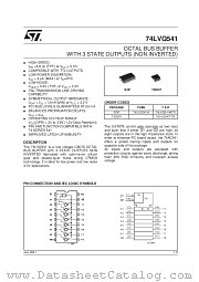 74LVQ541M datasheet pdf SGS Thomson Microelectronics
