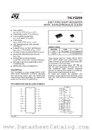 74LVQ299MTR datasheet pdf SGS Thomson Microelectronics