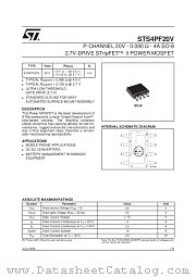 STS4PF20V datasheet pdf SGS Thomson Microelectronics