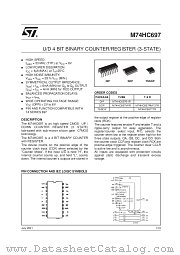 M74HC697TTR datasheet pdf SGS Thomson Microelectronics