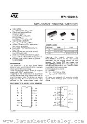 M74HC221AM1R datasheet pdf SGS Thomson Microelectronics