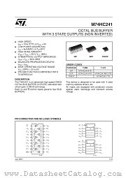 M74HC241 datasheet pdf SGS Thomson Microelectronics