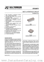 STU2071FN datasheet pdf SGS Thomson Microelectronics