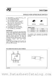 74V1T384STR datasheet pdf SGS Thomson Microelectronics